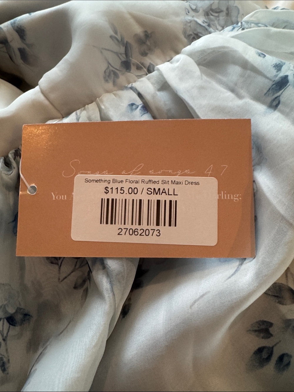 Storia NWT beautiful blue floral maxi dress ⭐️6 - Picture 7 of 11
